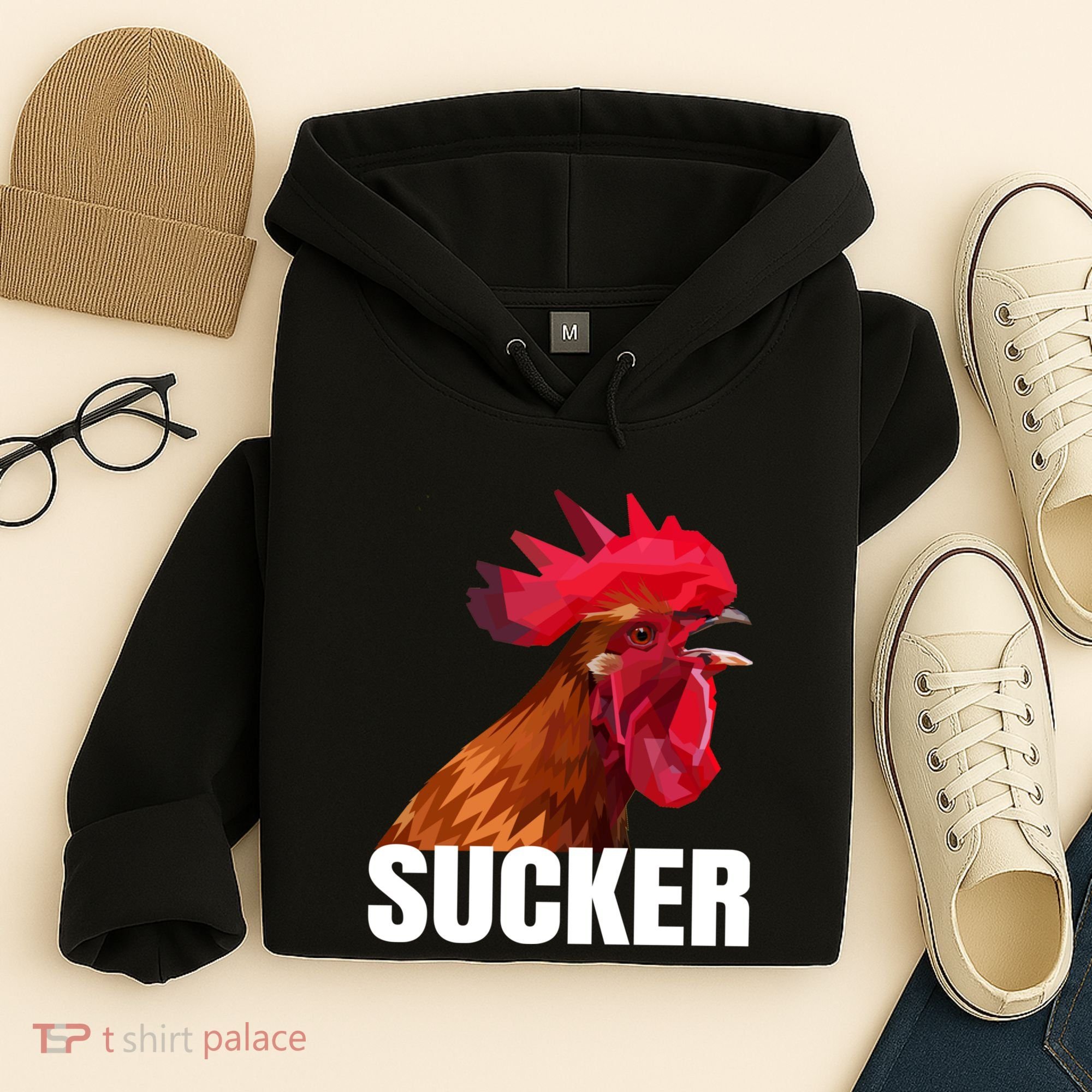Cock Sucker Funny Rooster Joke Hoodie