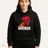 Cock Sucker Funny Rooster Joke Hoodie thumb 5