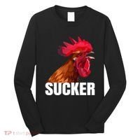 Cock Sucker Funny Rooster Joke Long Sleeve Shirt thumb 0