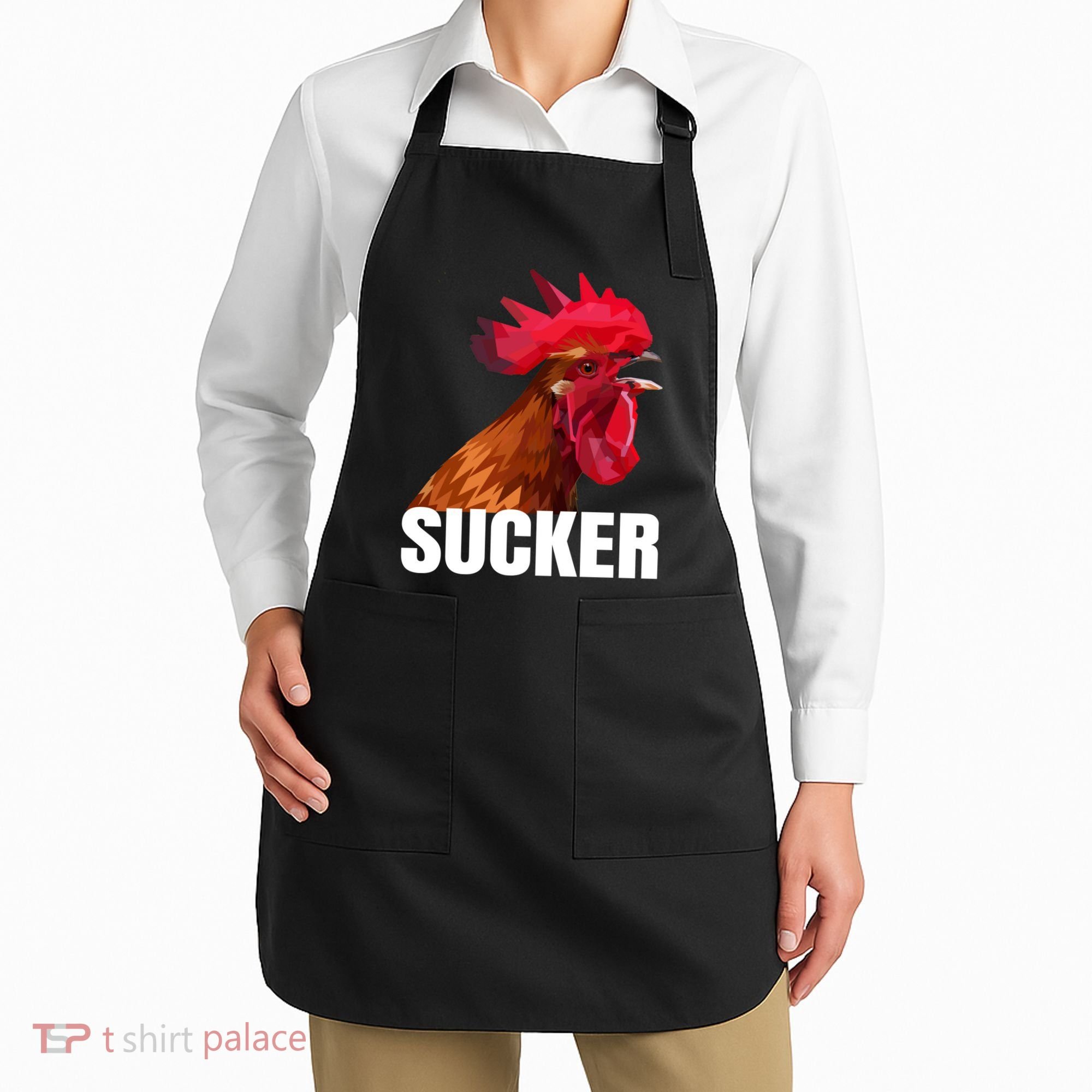 Cock Sucker Funny Rooster Joke Apron