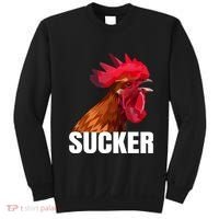 Cock Sucker Funny Rooster Joke Sweatshirt thumb 0