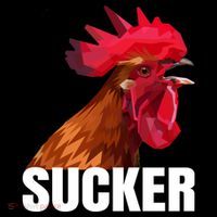 Cock Sucker Funny Rooster Joke Button thumb 1