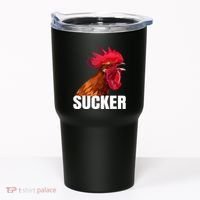 Cock Sucker Funny Rooster Joke Tumbler thumb 0