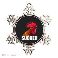 Cock Sucker Funny Rooster Joke Ornament thumb 0
