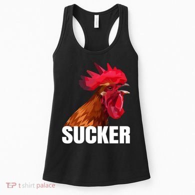 Cock Sucker Funny Rooster Joke Women's Tank Top
