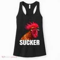 Cock Sucker Funny Rooster Joke Women's Tank Top thumb 0