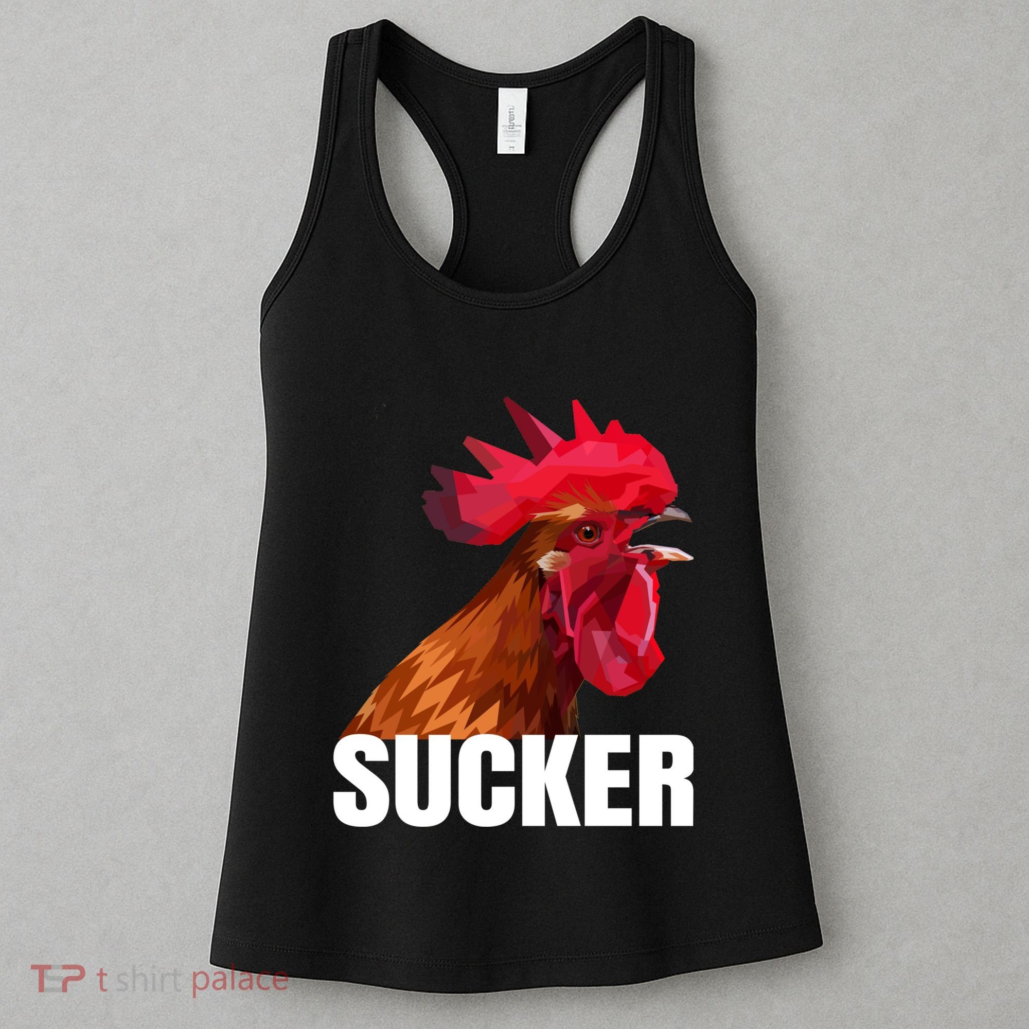 Cock Sucker Funny Rooster Joke Women's Tank Top