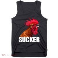 Cock Sucker Funny Rooster Joke Tank Top thumb 0