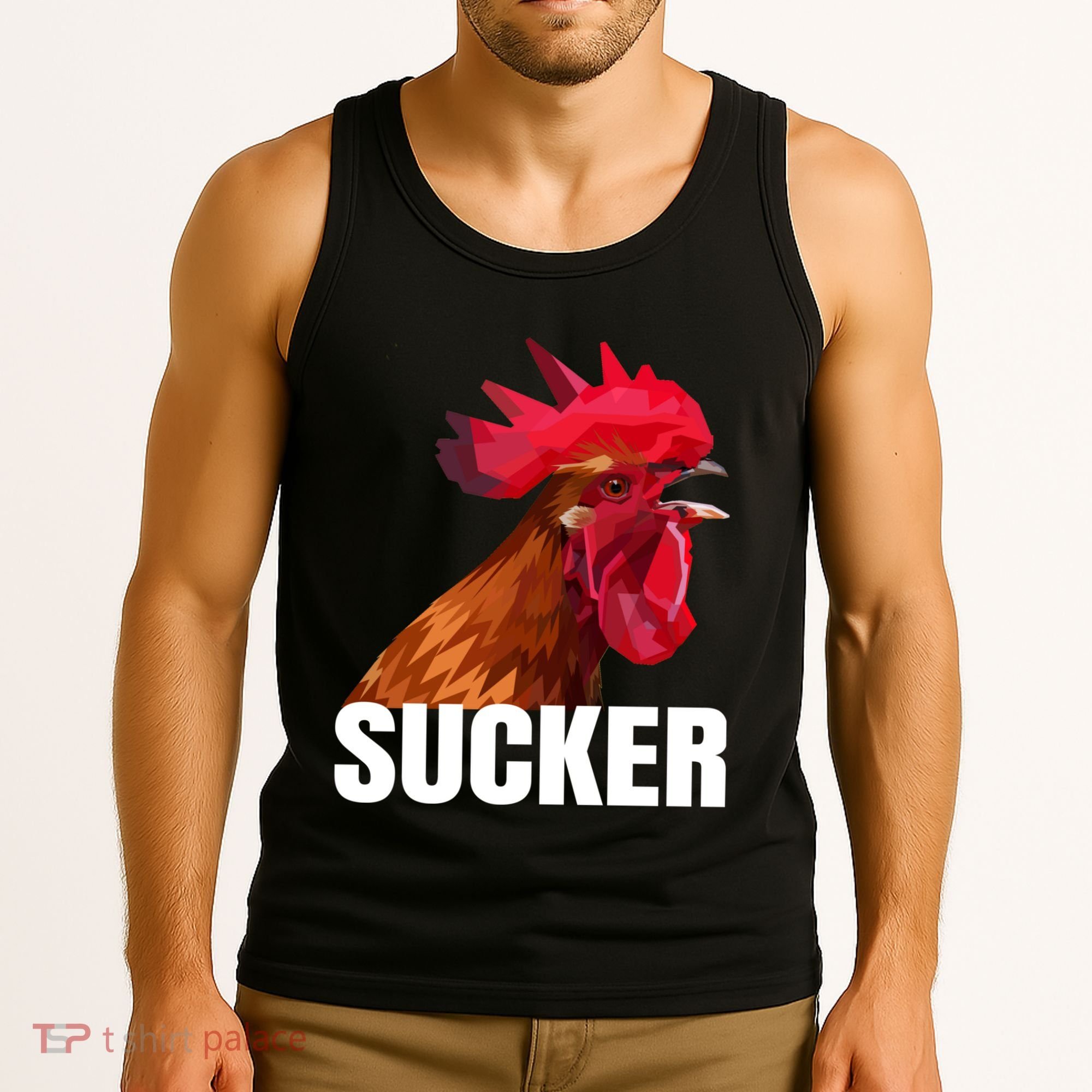 Cock Sucker Funny Rooster Joke Tank Top