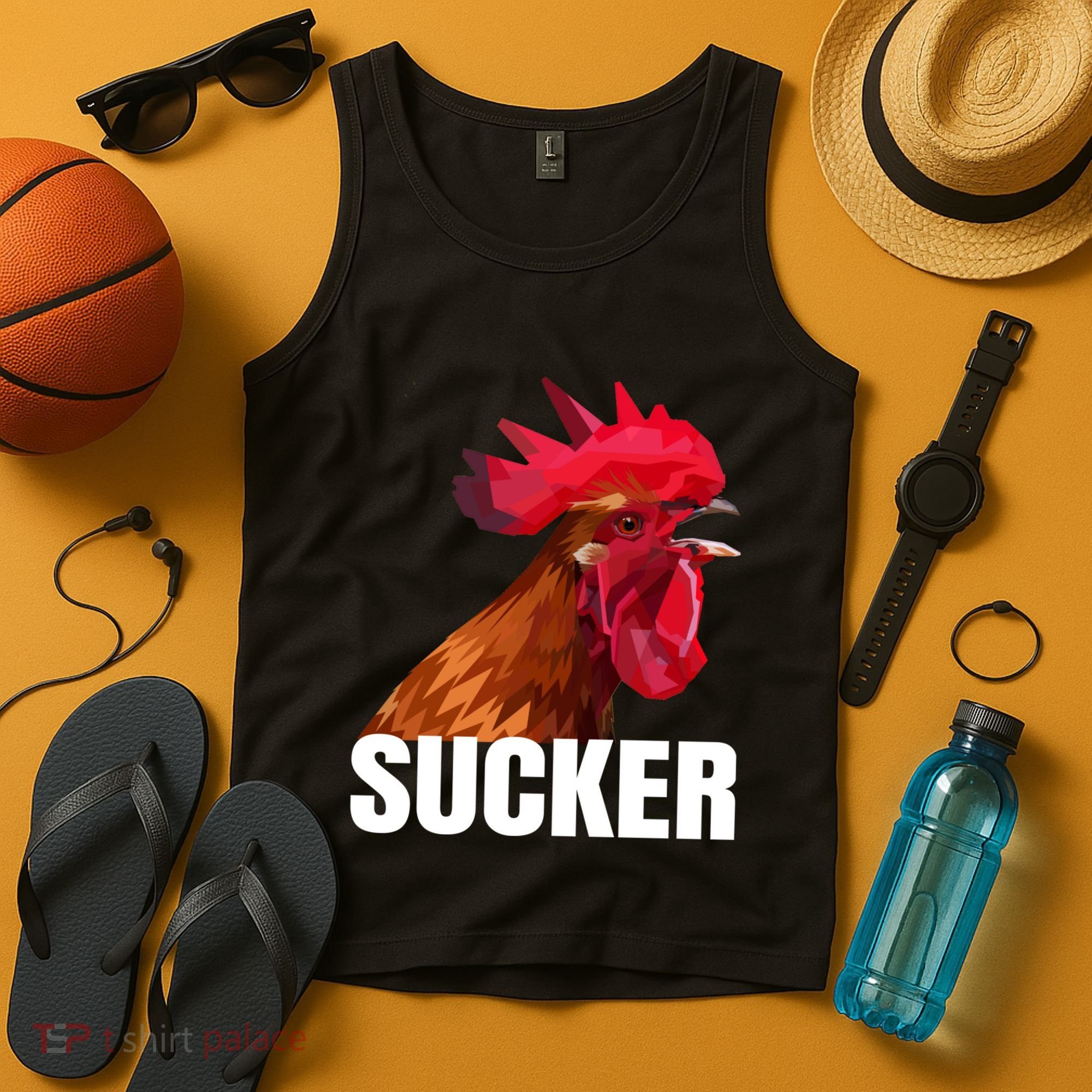 Cock Sucker Funny Rooster Joke Tank Top