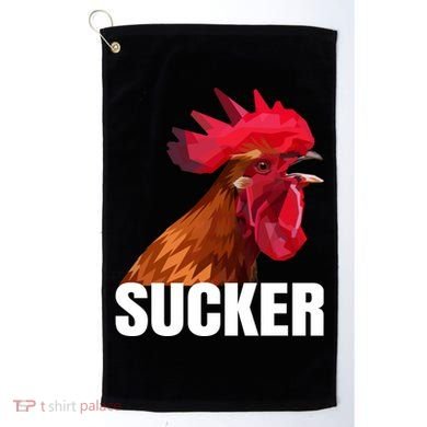Cock Sucker Funny Rooster Joke Golf Towel