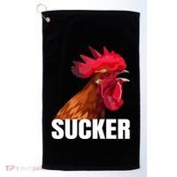 Cock Sucker Funny Rooster Joke Golf Towel thumb 0