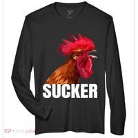 Cock Sucker Funny Rooster Joke Zone Performance Long-Sleeve T-Shirt thumb 0
