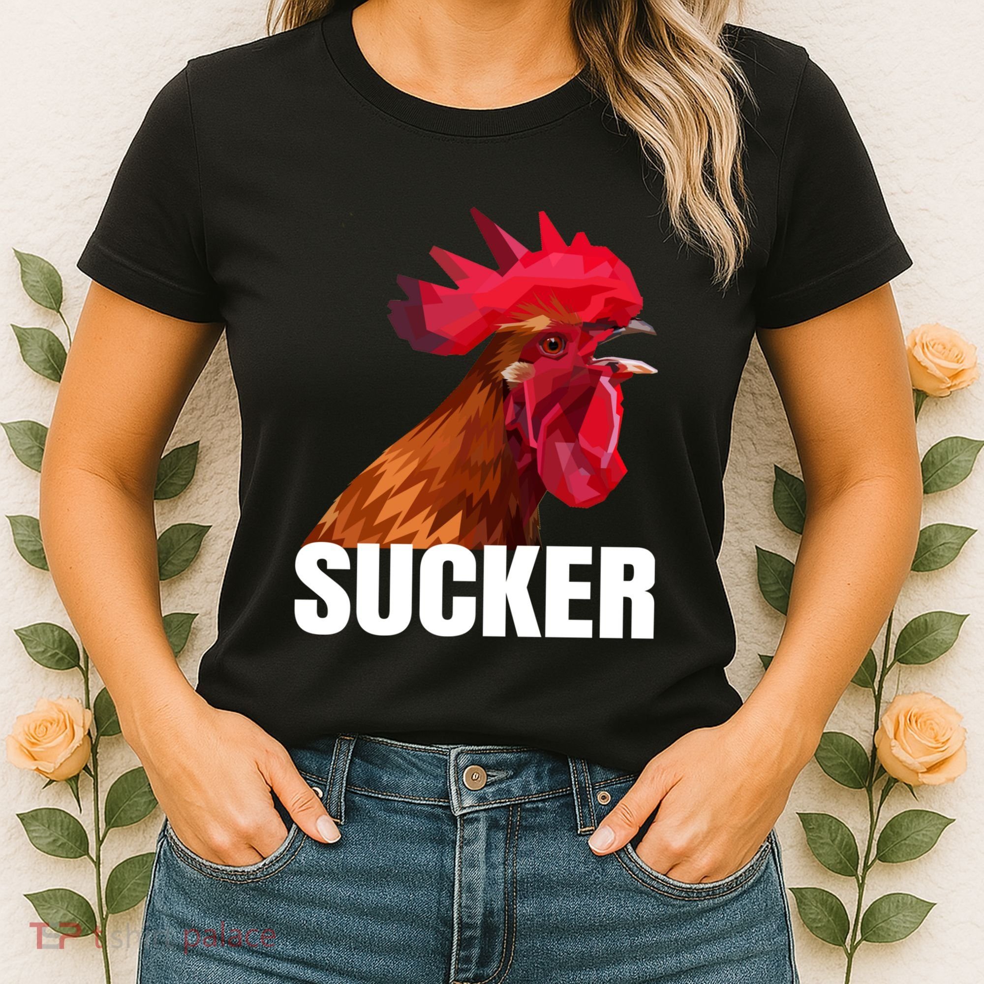 Cock Sucker Funny Rooster Joke Women's T-Shirt