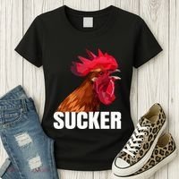 Cock Sucker Funny Rooster Joke Women's T-Shirt thumb 3