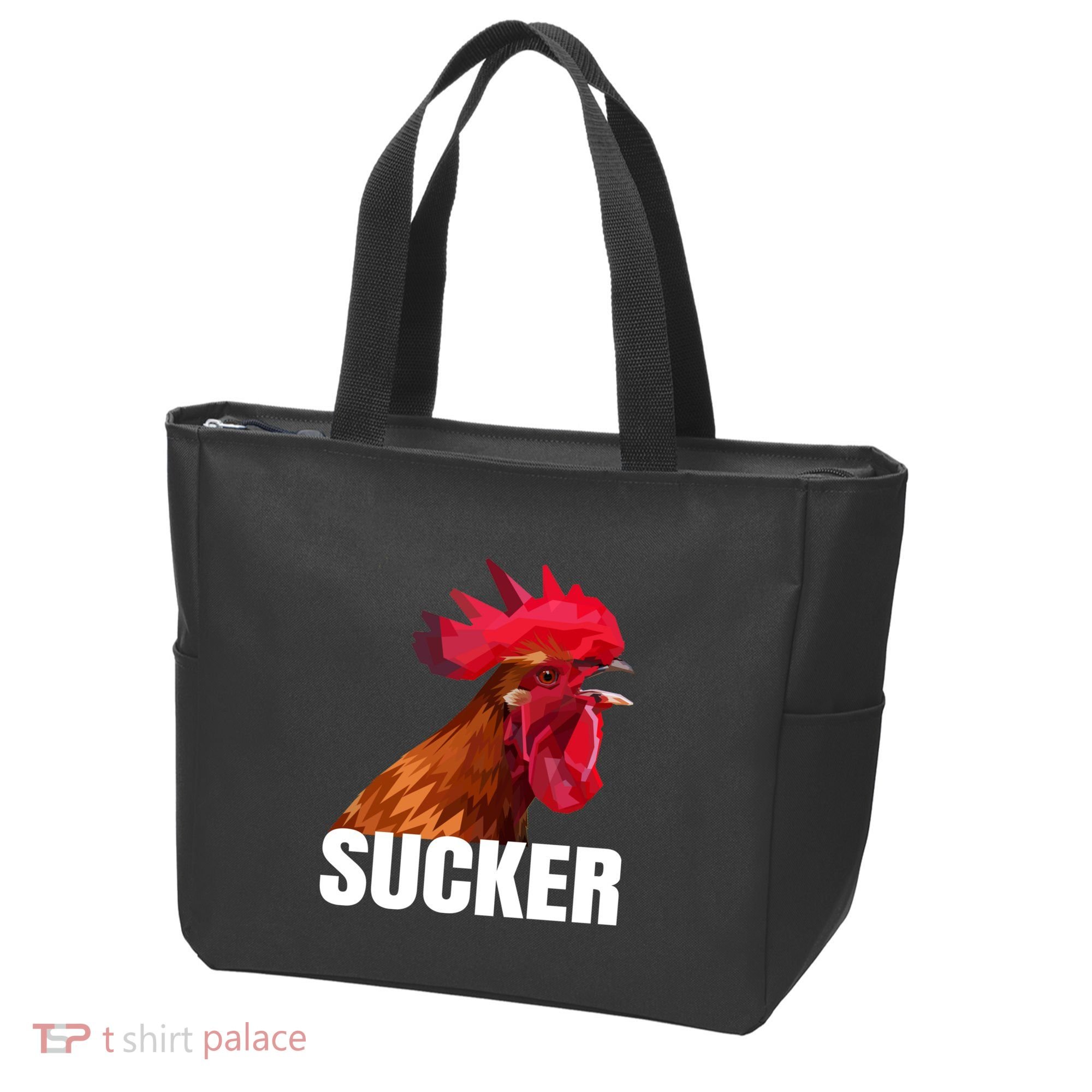 Cock Sucker Funny Rooster Joke Tote Bag