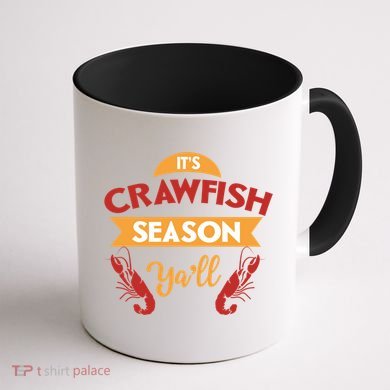 Crawfish Season Funnt Vintage Boil Party Southern Cooking Gift Coffee Mug back