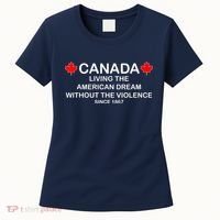 Canada Shirt From The Pentaverate Living The American Dream Women's T-Shirt thumb 0