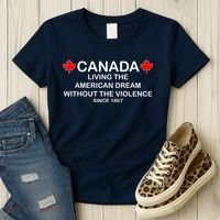 Canada Shirt From The Pentaverate Living The American Dream Women's T-Shirt thumb 3