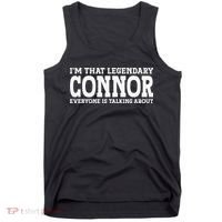 Connor Surname Funny Team Family Last Name Connor Tank Top thumb 0
