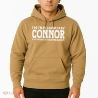 Connor Surname Funny Team Family Last Name Connor Hoodie thumb 2