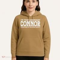 Connor Surname Funny Team Family Last Name Connor Hoodie thumb 5