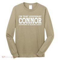 Connor Surname Funny Team Family Last Name Connor Long Sleeve Shirt thumb 0