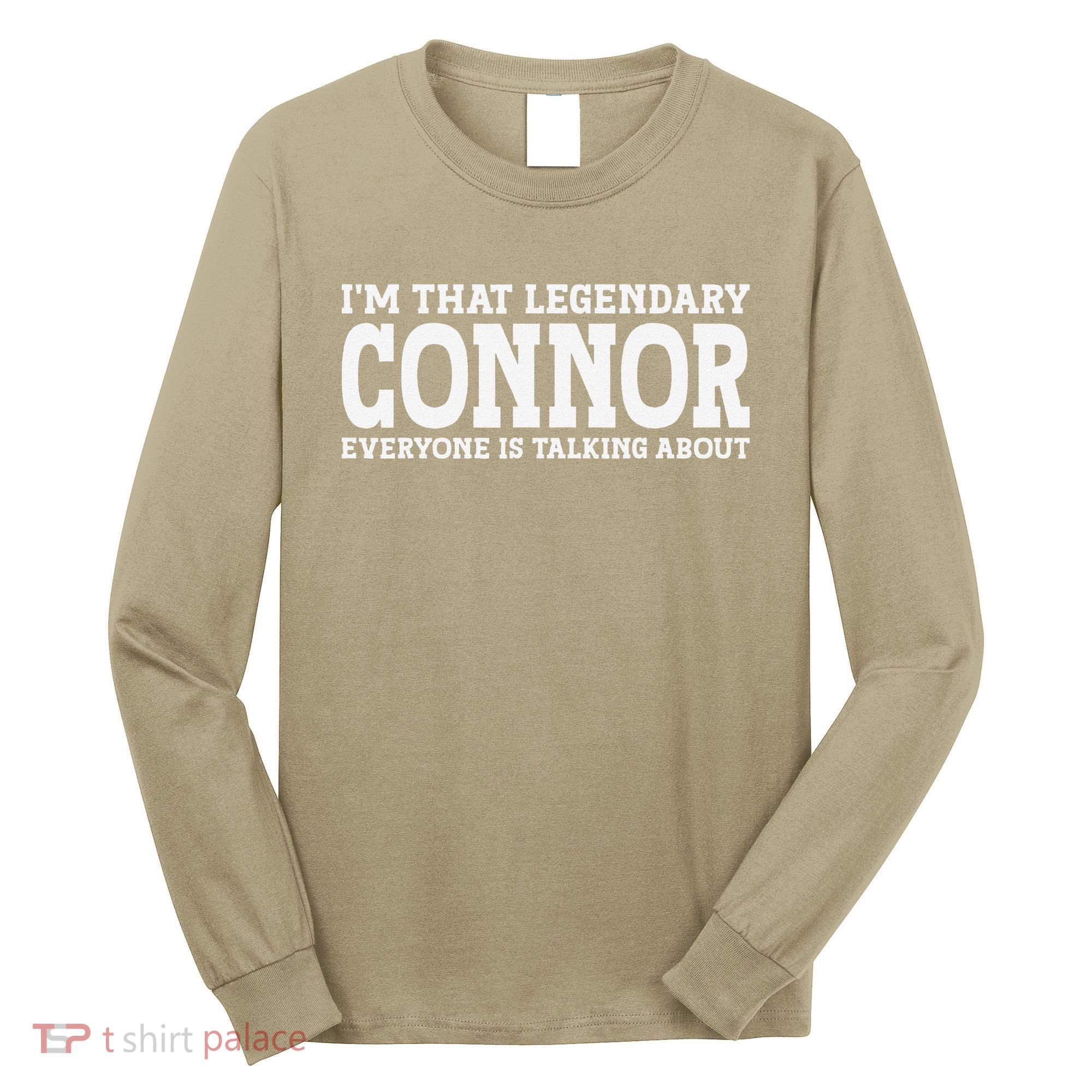 Connor Surname Funny Team Family Last Name Connor Long Sleeve Shirt