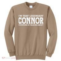 Connor Surname Funny Team Family Last Name Connor Sweatshirt thumb 0