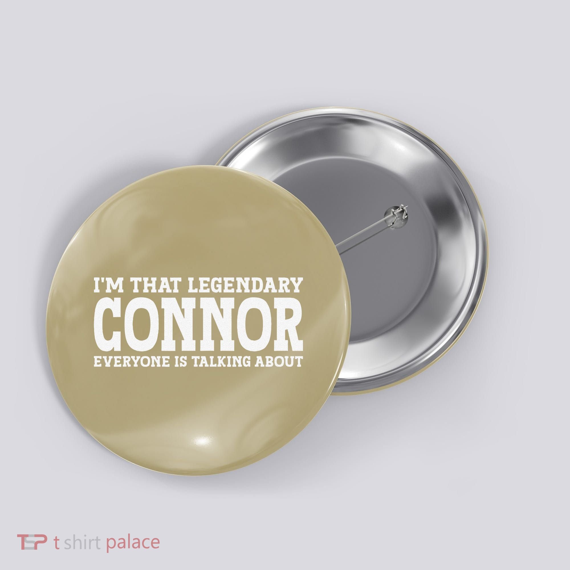 Connor Surname Funny Team Family Last Name Connor Button