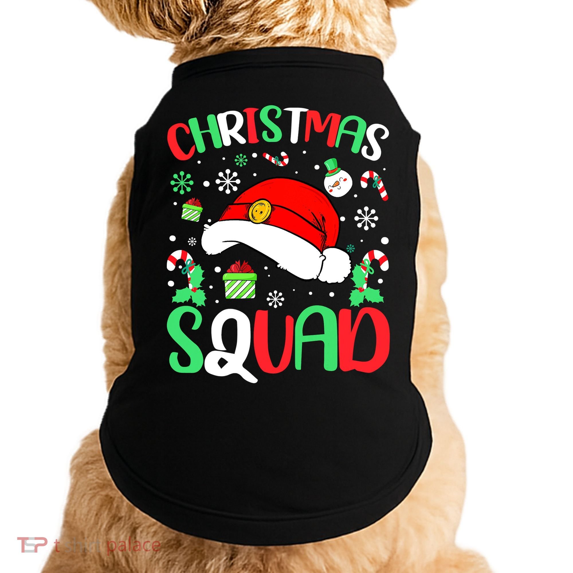 Christmas Squad Family Group Matching Christmas Pajama Party Doggie Tank