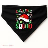 Christmas Squad Family Group Matching Christmas Pajama Party USA-Made Doggie Bandana thumb 0