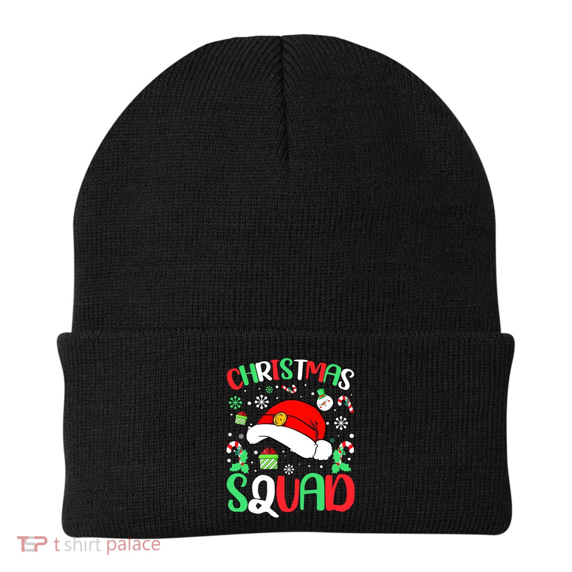 Christmas Squad Family Group Matching Christmas Pajama Party Beanie