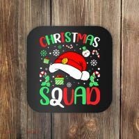 Christmas Squad Family Group Matching Christmas Pajama Party Coaster thumb 0