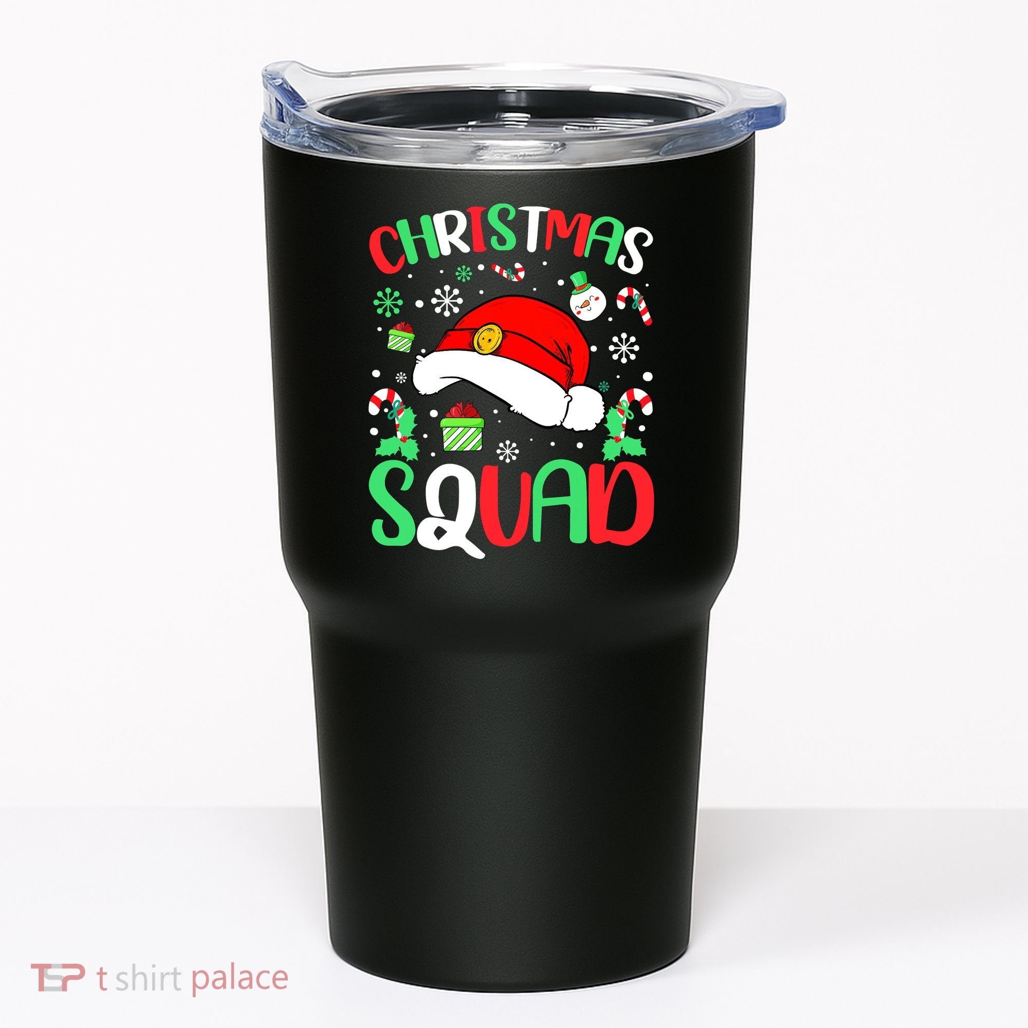 Christmas Squad Family Group Matching Christmas Pajama Party Tumbler