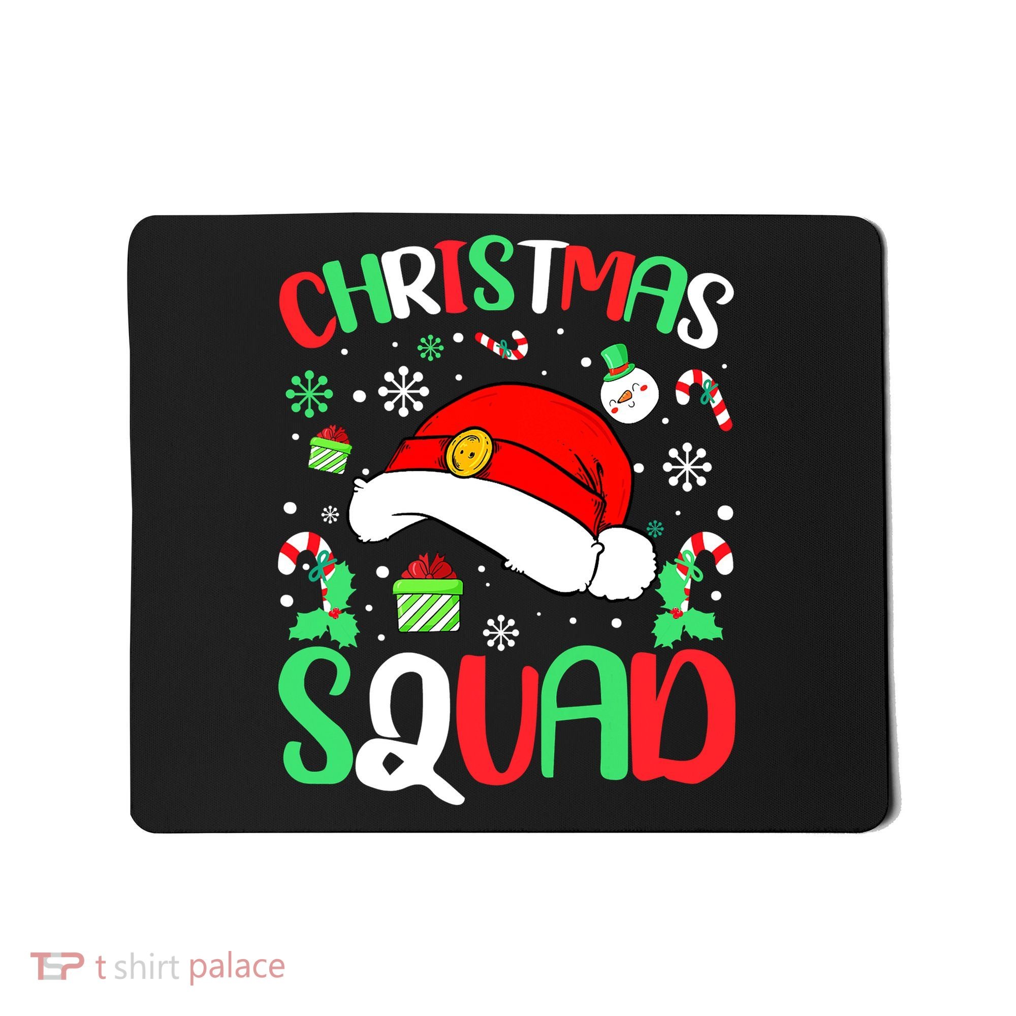 Christmas Squad Family Group Matching Christmas Pajama Party Mousepad