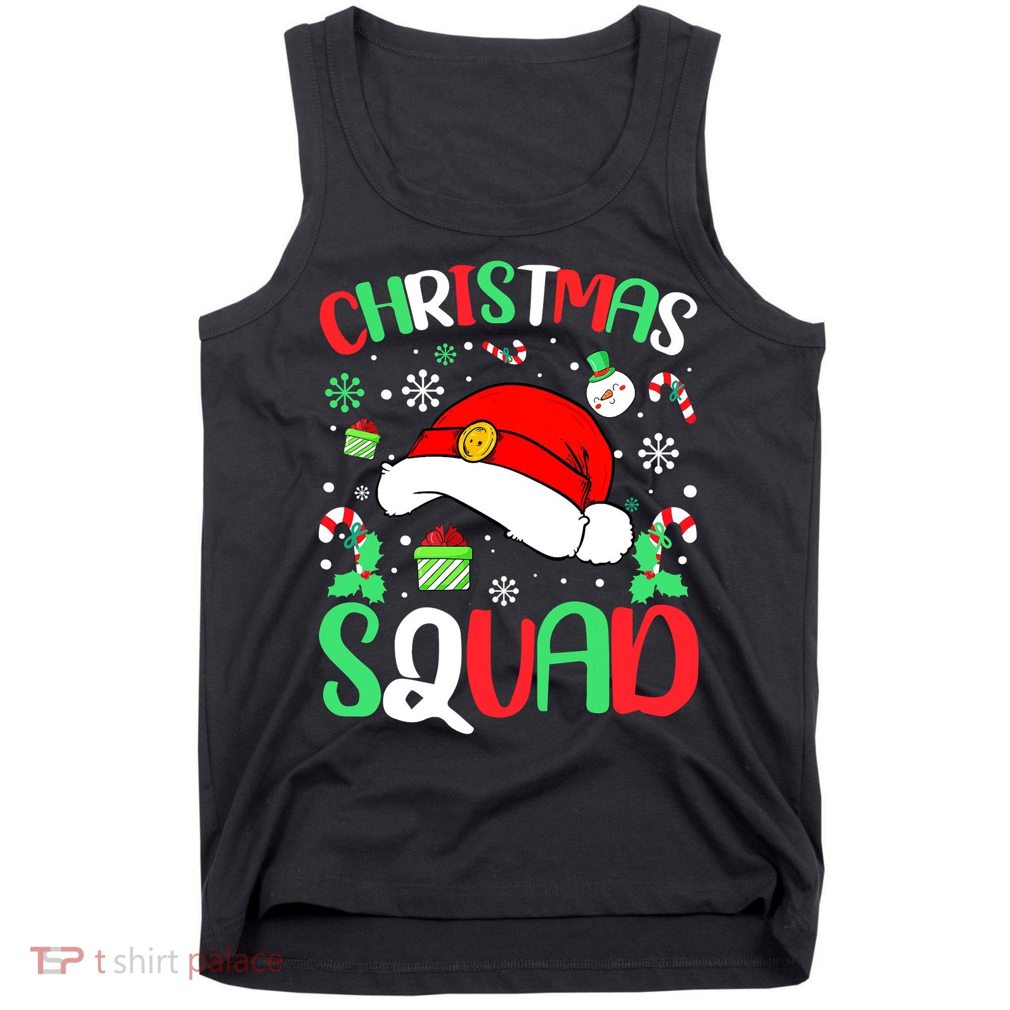 Christmas Squad Family Group Matching Christmas Pajama Party Tank Top
