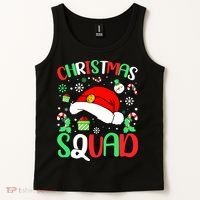 Christmas Squad Family Group Matching Christmas Pajama Party Tank Top thumb 2