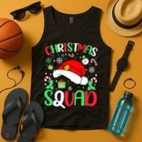 Christmas Squad Family Group Matching Christmas Pajama Party Tank Top thumb 4