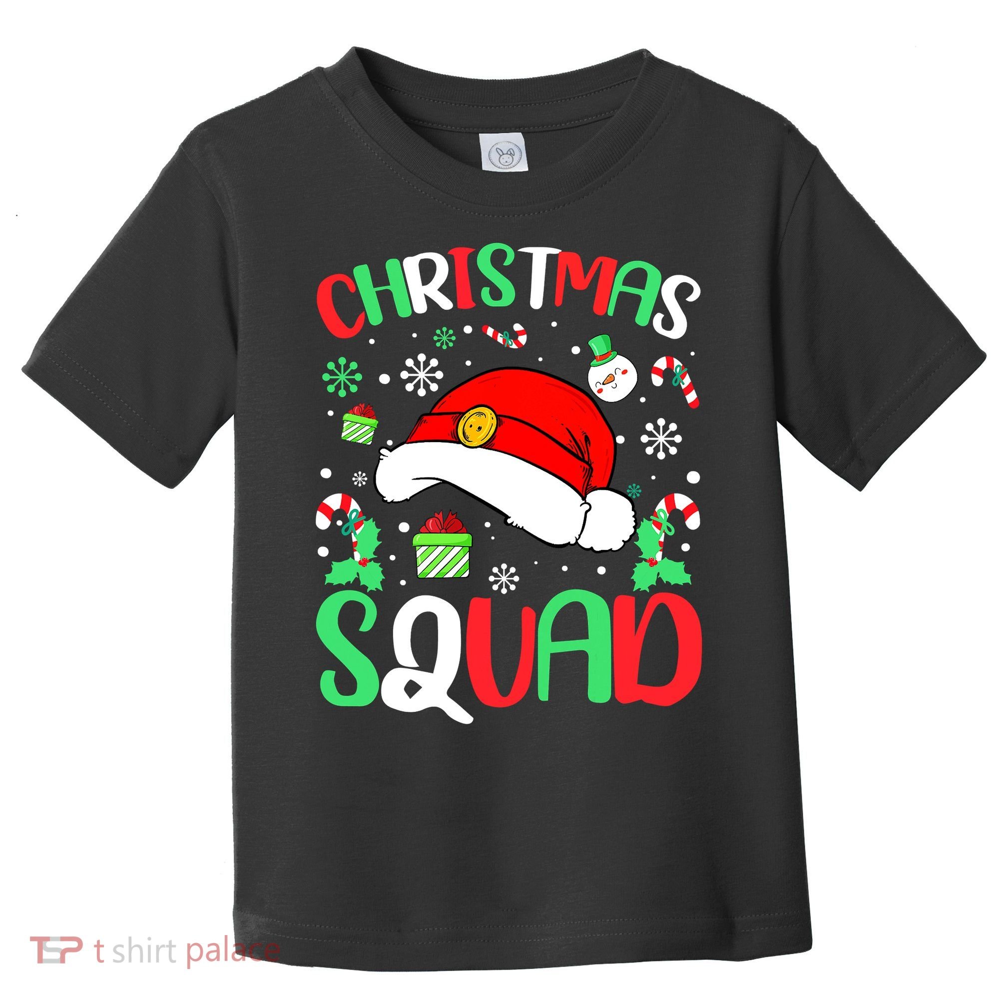 Christmas Squad Family Group Matching Christmas Pajama Party Toddler T-Shirt