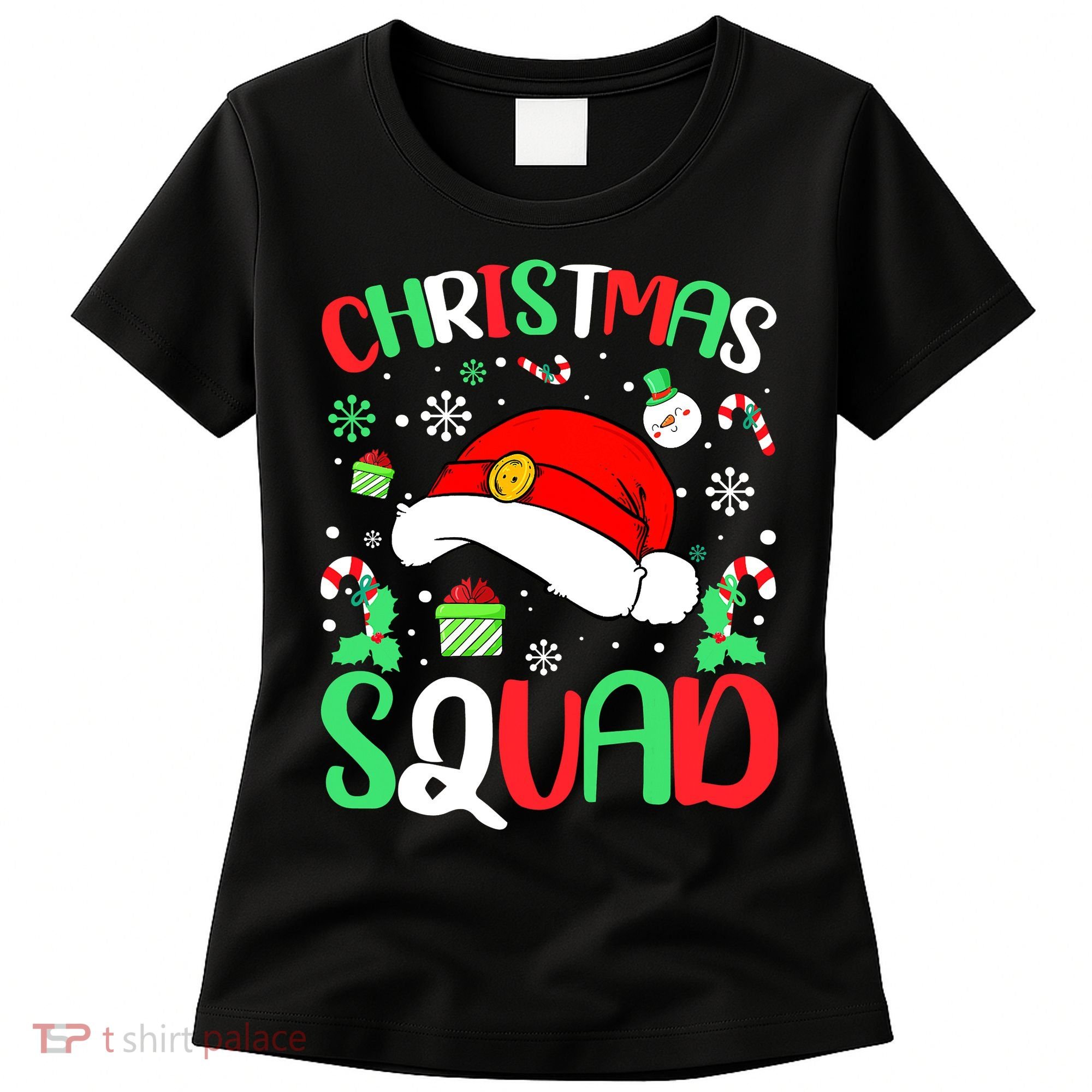 Christmas Squad Family Group Matching Christmas Pajama Party Women's T-Shirt