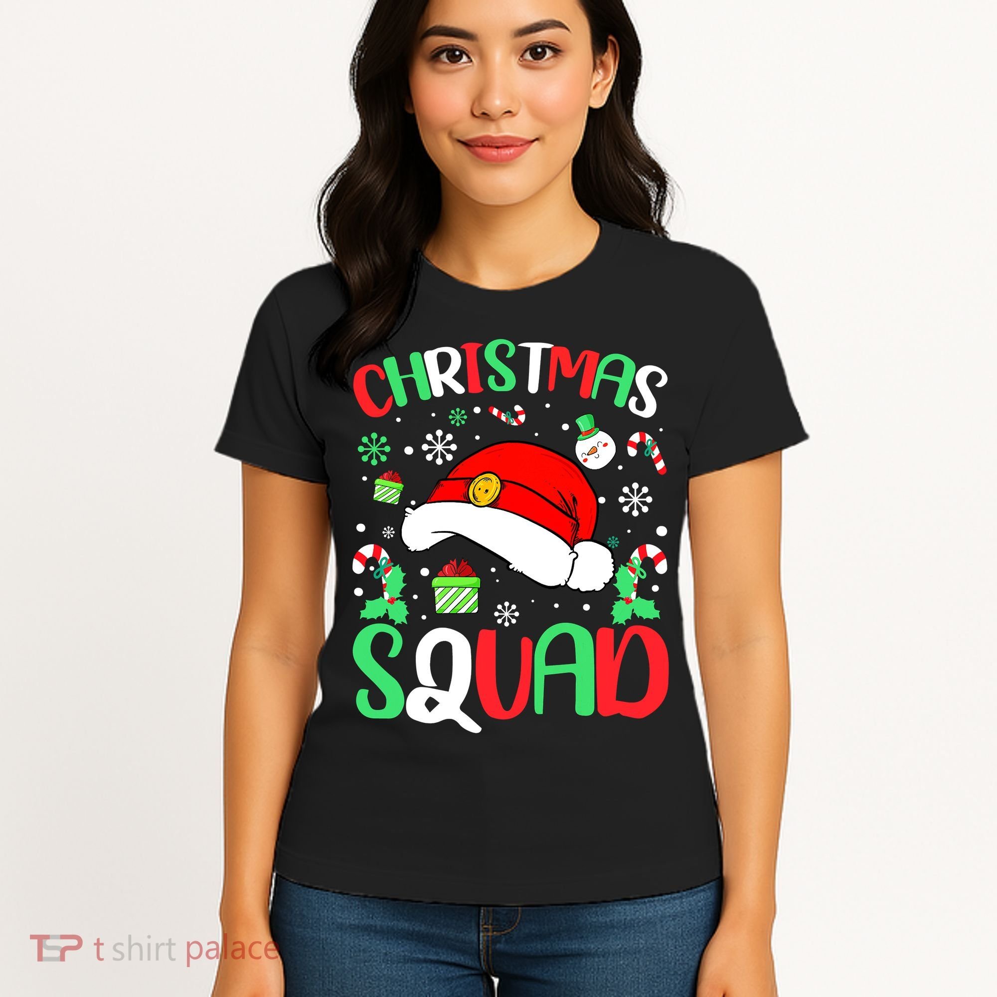 Christmas Squad Family Group Matching Christmas Pajama Party Women's T-Shirt