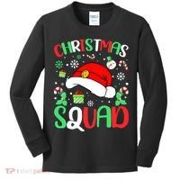 Christmas Squad Family Group Matching Christmas Pajama Party Kids Long Sleeve Shirt thumb 0