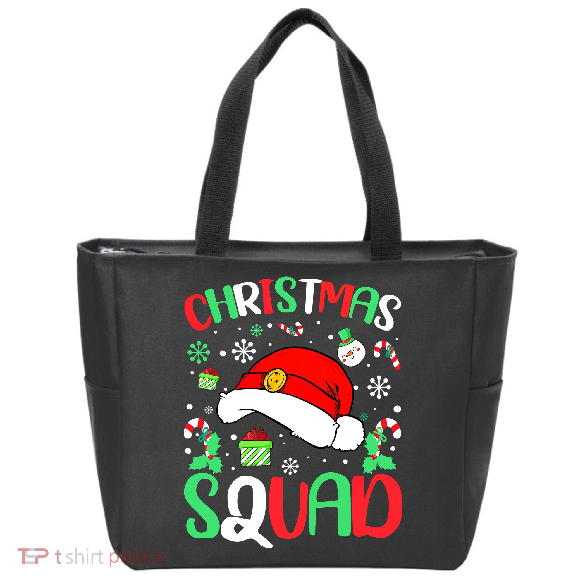 Christmas Squad Family Group Matching Christmas Pajama Party Tote Bag
