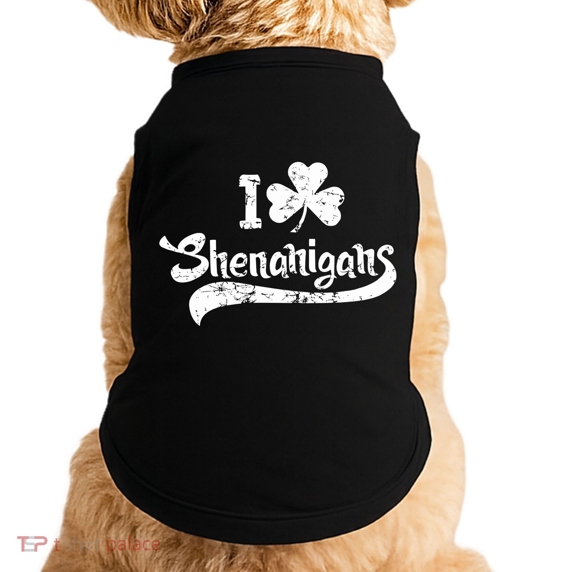 Clover Shenanigans Funny Irish Clover St Saint Patricks Day Doggie Tank