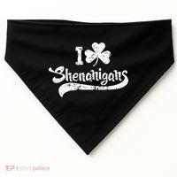 Clover Shenanigans Funny Irish Clover St Saint Patricks Day USA-Made Doggie Bandana thumb 0