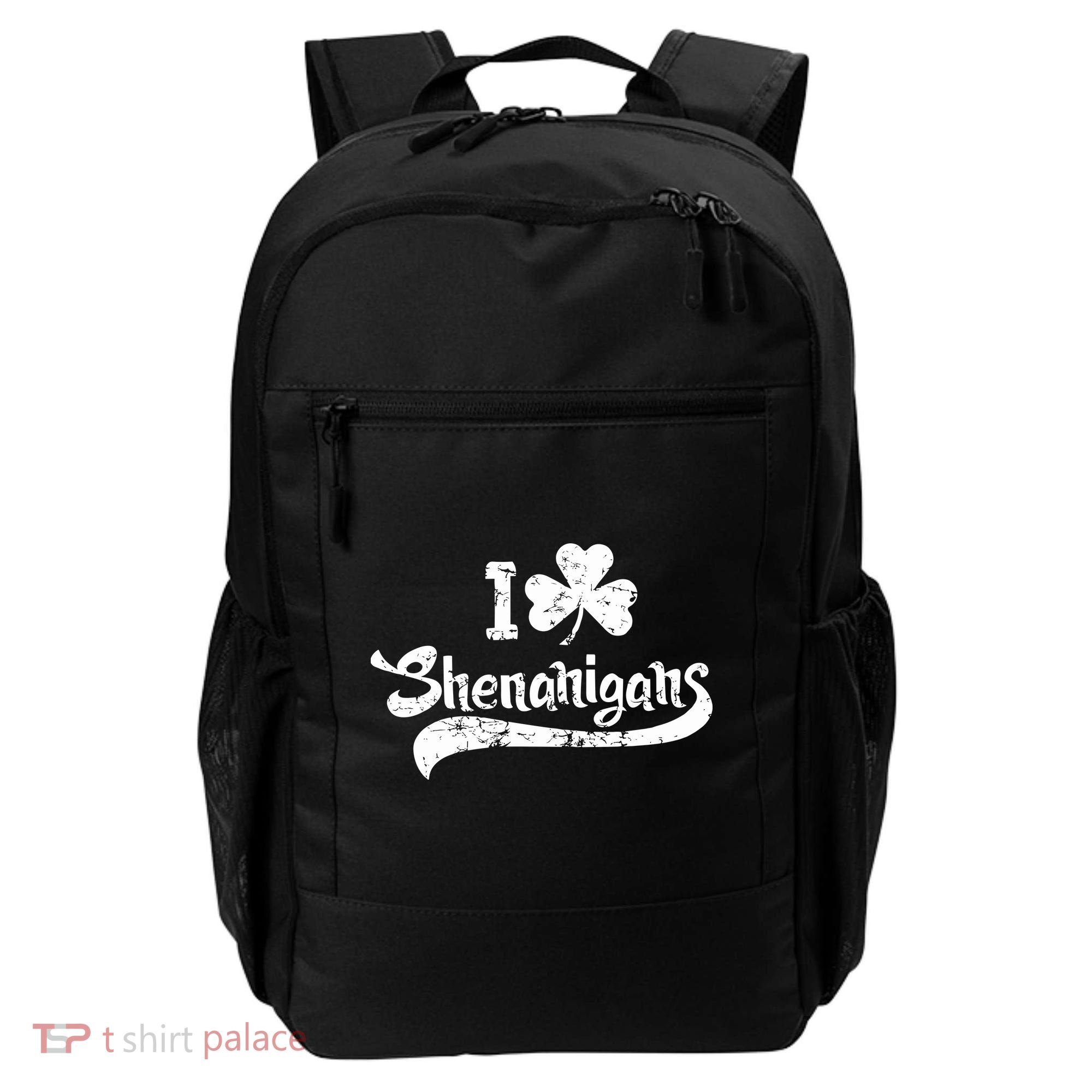 Clover Shenanigans Funny Irish Clover St Saint Patricks Day Backpack