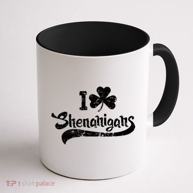 Clover Shenanigans Funny Irish Clover St Saint Patricks Day Coffee Mug back
