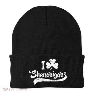 Clover Shenanigans Funny Irish Clover St Saint Patricks Day Beanie