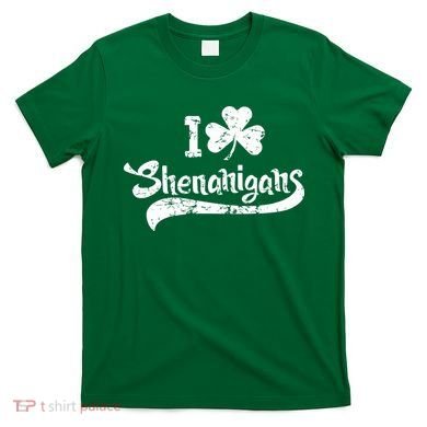 Clover Shenanigans Funny Irish Clover St Saint Patricks Day T-Shirt